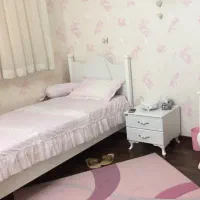 تخت یکنفره وتشک و پاتختی شرکتی باکیفیت و فرش