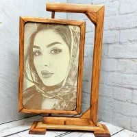 حک عکس روی چوب با آتیش