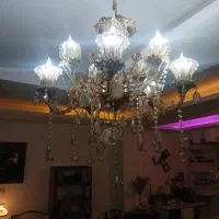 لوستر برنج ۵ شاخه دوبل
