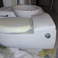 توالت فرنگی روشویی کابین دار شیرآلات