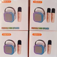 اسپیکر شارژی با دو میکروفون بی سیم اکبند