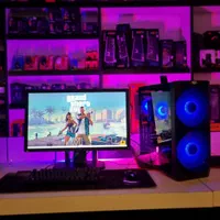 کامپیوتر فول RGB گیمینگ میان رده با مانیتور