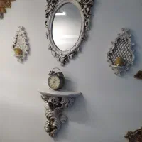 کنسول و آینه شمعدان دیواری
