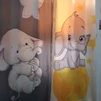 دوعدد پرده درحد نو