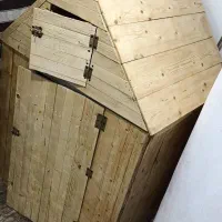 خونه تمام چوب سگ و گربه