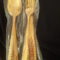 قاشق چنگال طلایی
