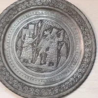 سینی مسی قدیمی عتیقه کار دست