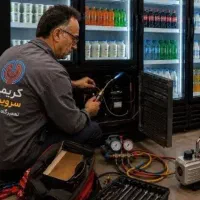 تعمیر شارژگاز یخچال فریزر ساید ویترینی ایستاده....