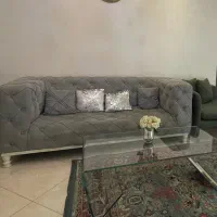 نیم ست مبل پنج نفره به همراه پاف