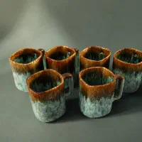 ماگ مربعی سرامیکی ماربل