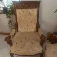 مبل استیل ۹ نفره چوب گردو