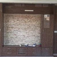 دیوار تلویزیون با ام دی اف های گلس