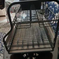 آب چکان تمام فلز دوطبقه رنگ مشکی