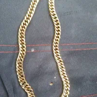 گردنبد رنگ ثابت طلایی اصل