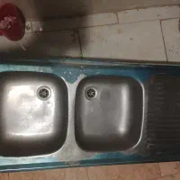 یک عدد سینک ۱۲۰ به همراه سیفون نو