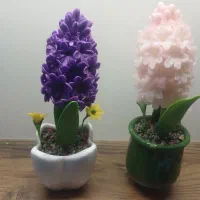 گل سنبل شمعدانی خمیر چینی