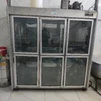 یخچال سه درب ویترینی