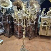 فروش آباژور برنزی فرشته۲ گل۱۶ شعله اقساطی رمانتیک