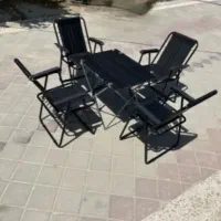صندلی تاشو مسافرتی پلاس میز فایبر گلاس،ترمو،برزنتی