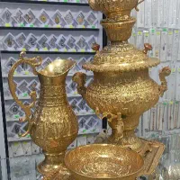 سماور برقی برنجی. قدیمی وعتیقه
