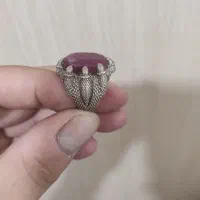 انگشتر نقره با نگین بار ارزش