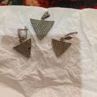 گوشواره و گردنبند نقره