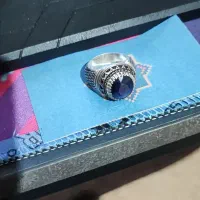 انگشتر نقره یاقوت کبود فقط ۴۱۲