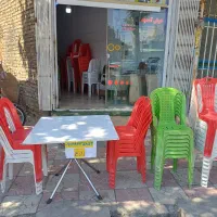 صندلی تاشو فلزی و پ کد ۱۶۵.         فیروزآباد زارع