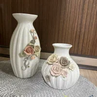گلدان گل برجسته چینی
