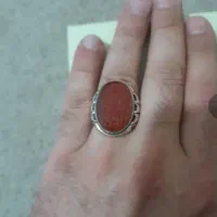 انگشتر دوقاب شیرازی،عقیق یمنی خطی