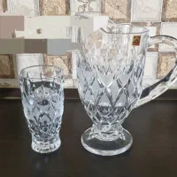 ست پارچ و لیوان کریستال