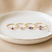 انگشتر طلای مینیمال سبک وزن