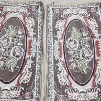 کاور پشتی خوش،رنگ رنگ کرم  جفتی نو نو