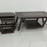 میز جلو مبلی شیک با ۳ عسلی کم جا