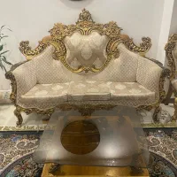 مبل استیل ۹ نفره چوب راش ۹۰ میلیون