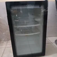 یخچال زیر کانتری 5 فوت مشکی درب شیشه ایی فراز