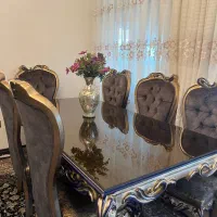 میز ناهار خوری ۶ نفره با میز ۸ نفره