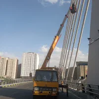 خدمات و اجاره جرثقیل 7تن دکل بلند و دارای سبد