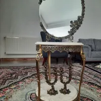 آینه شمعدان برنزی کاملا نو