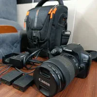 دوربین کنون 1300d، لنز18-135 ، باتری اضافه