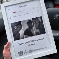 تابلو موزیکال با عکس دلخواه و متن دلخواه