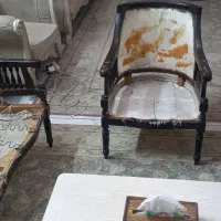 کلاف مبل چوبی  آنتیک ۶ نفره