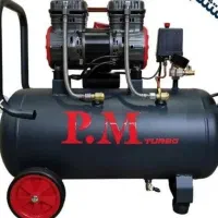 کمپرسور باد سایلنت  30 لیتری جفت سیلندر  پی ام