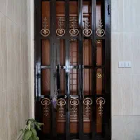 درب حفاظ نرده ای مدل طرح داربا فرفرژه قفل چهار لول