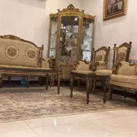 مبل استیل ۹ نفره،میز ناهارخوری ۸ نفره،بوفه،جهیزه