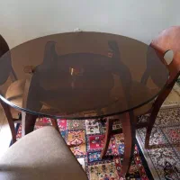 میز ناهارخوری چهار نفره با سه صندلی