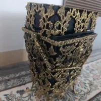 سطل اشغال وجادستمالی برنز