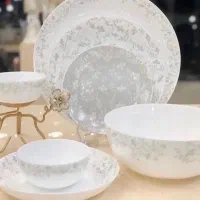 سرویس آرکوپال ۶ نفره ۲۶ پارچه گلدن اپال  طرح گل