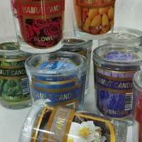 شمع شیشه ای عطری