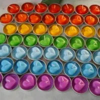 شمعهای وارمر های رنگی طرح قلب